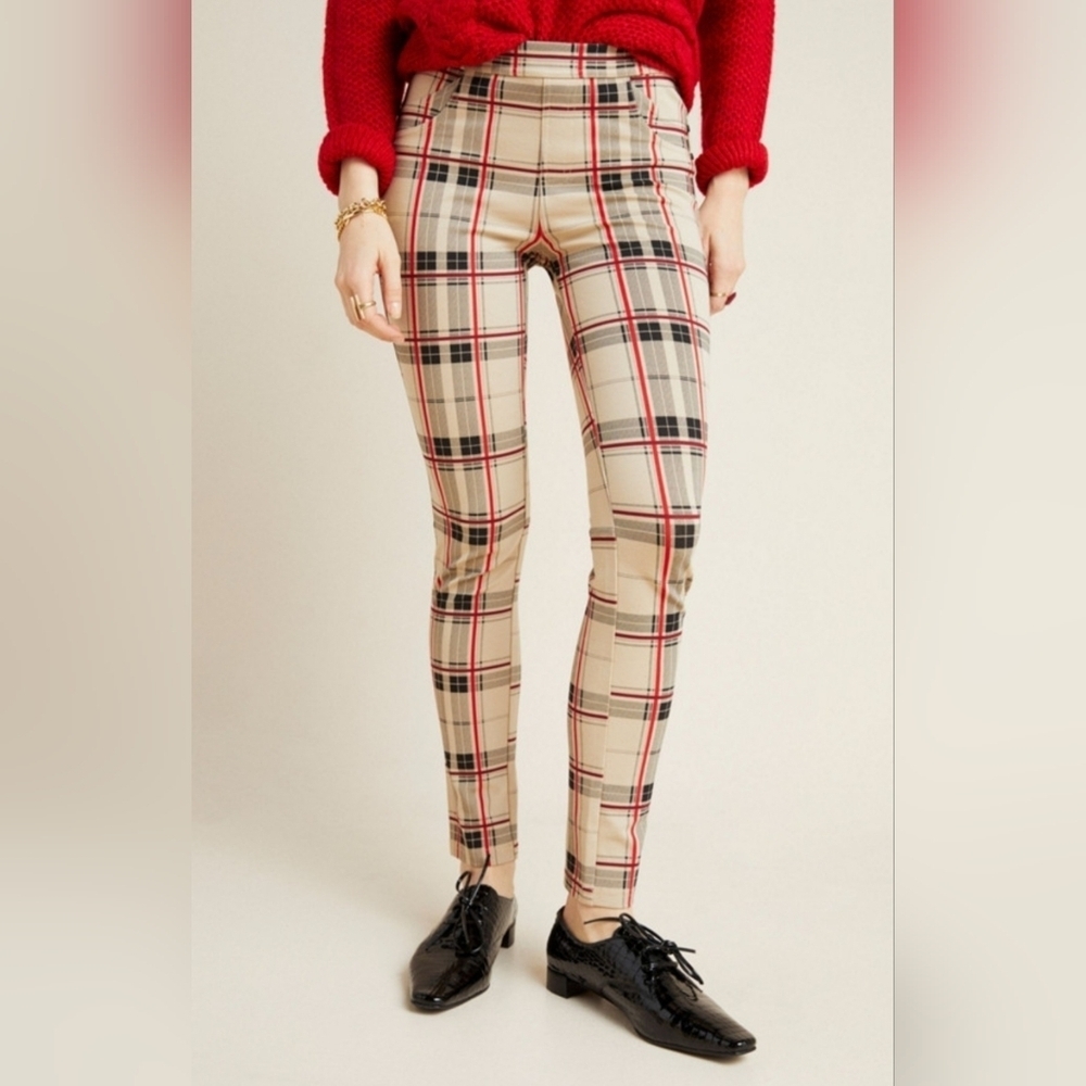 Sanctuary leggings nova plaid xsmall NWOT preppy casual business casual
